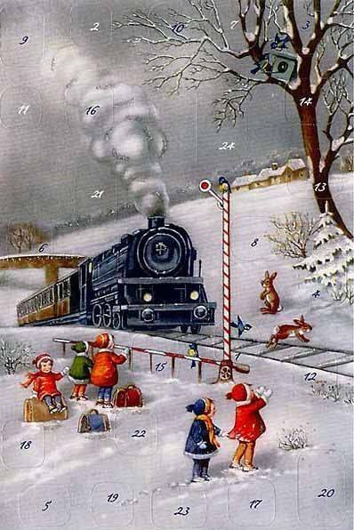 immagine cartolina di Natale antica