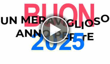 Video Buon 2025 con frasi d'amore con frasi dinamiche e allegre